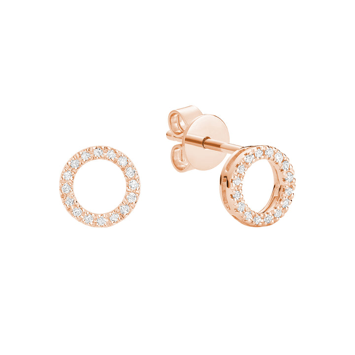 10K Rose Gold Circle of Life Diamond earrings by ORLY Jewellers