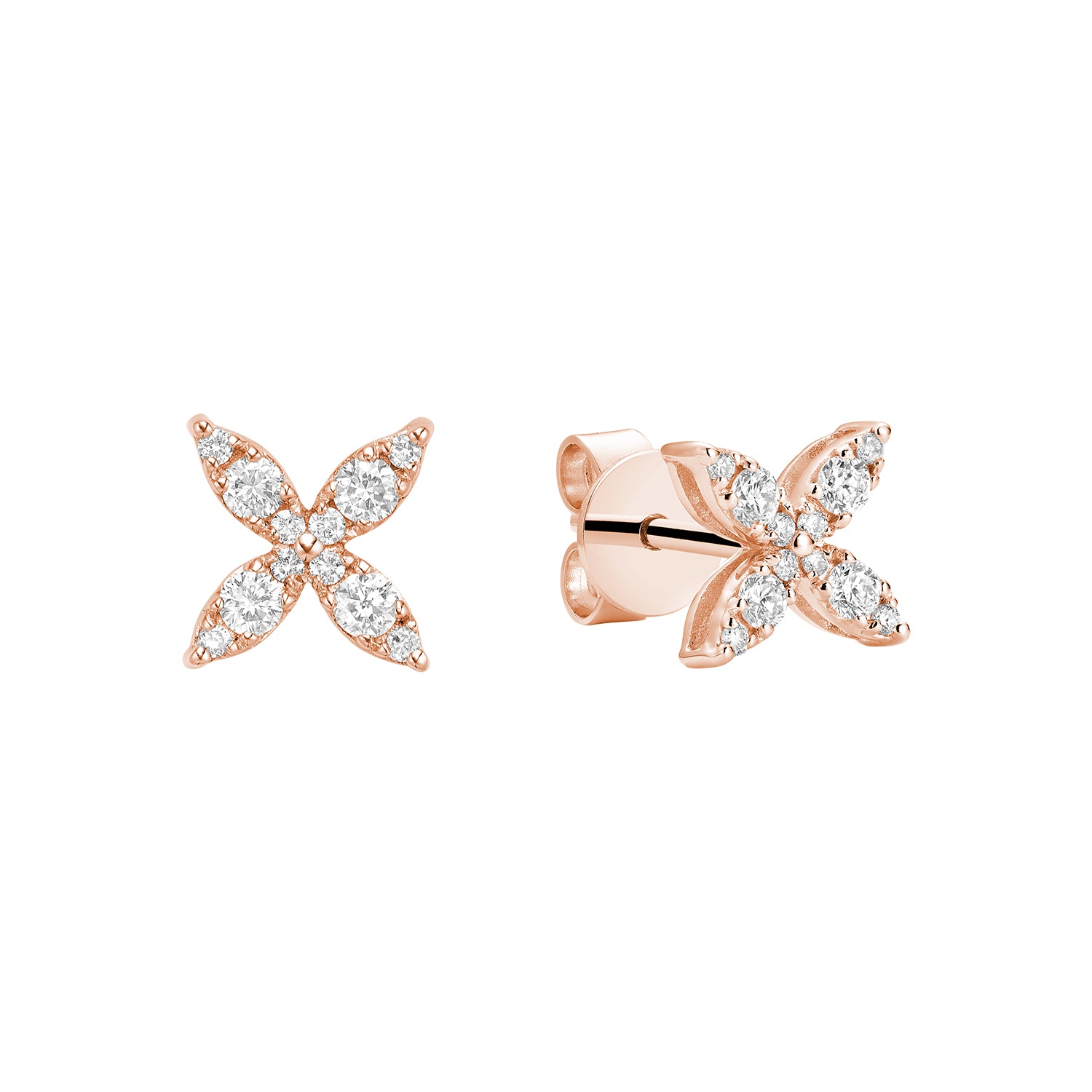 Marquise flower earrings deals