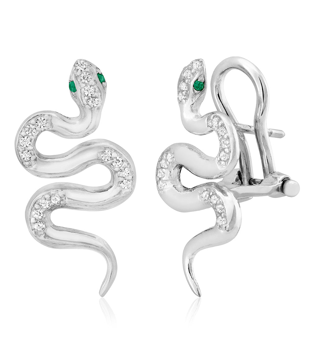Miss Mimi Serpiente Earrings Sterling Silver-Gold Vermeil ORLY Jewellers