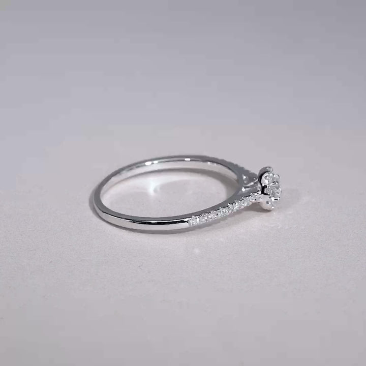 ROUND DIAMOND HALO ENGAGEMENT RING