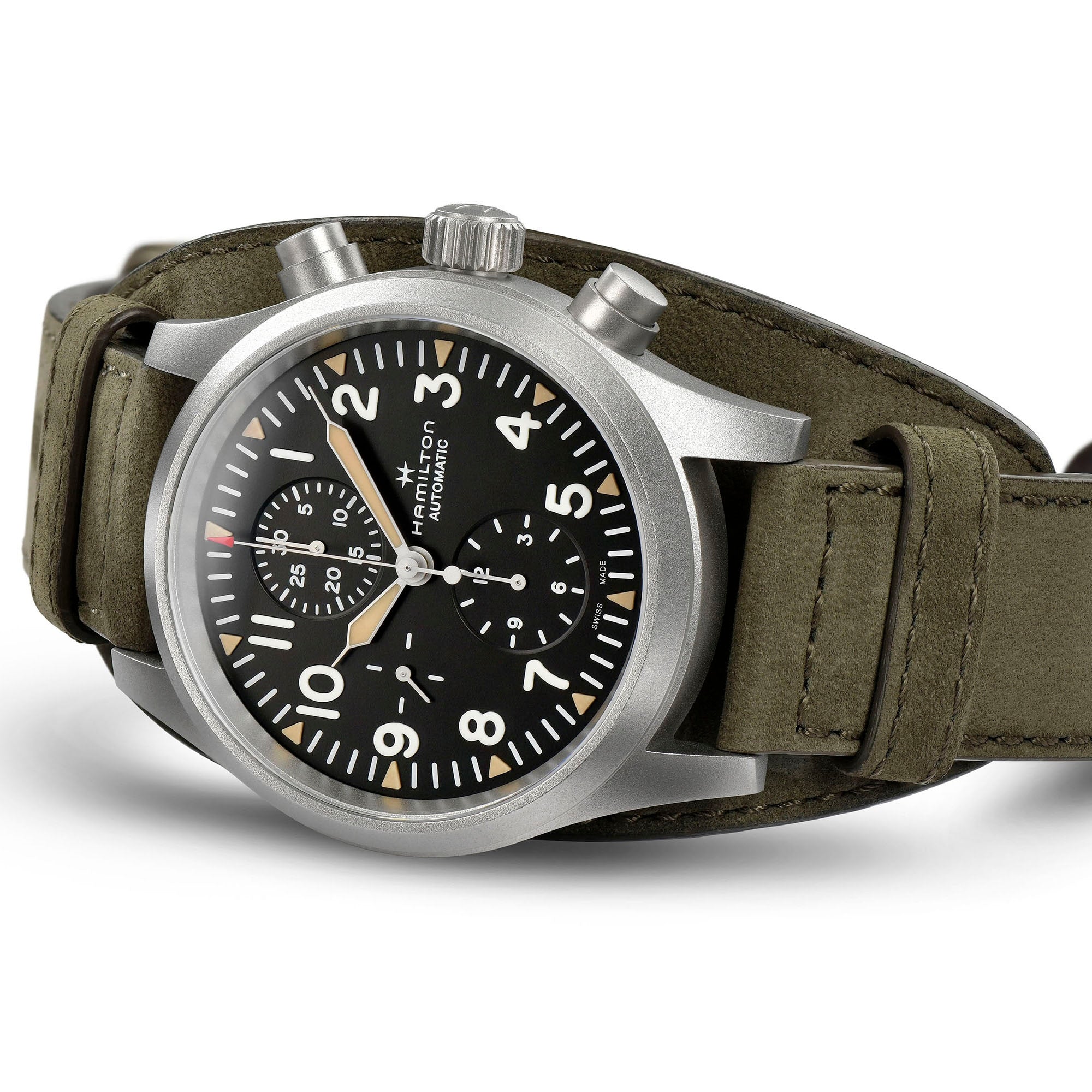 Khaki field clearance auto chrono